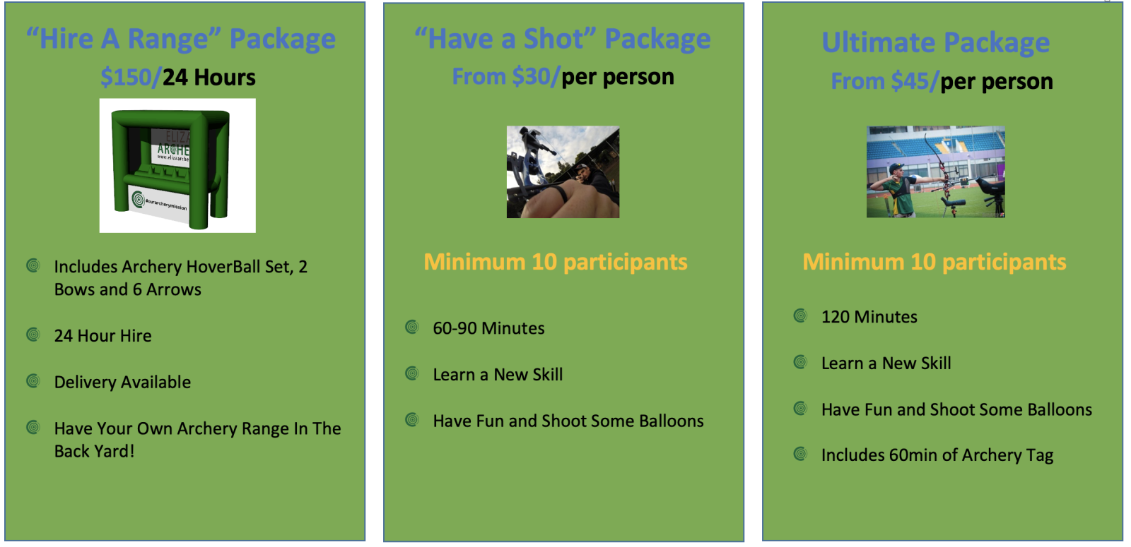 Melbourne Archery Birthday Parties I Archery Store I Archery Supplies